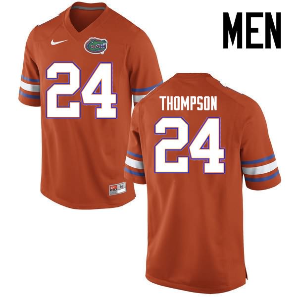 NCAA Florida Gators Mark Thompson Men's #24 Nike Orange Stitched Authentic College Football Jersey IZJ5764NB